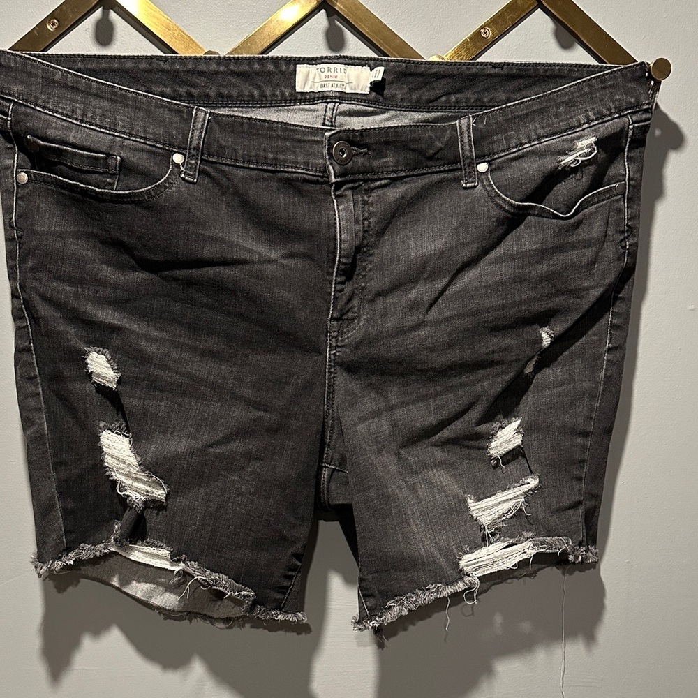 Torrid Black Jean Shorts